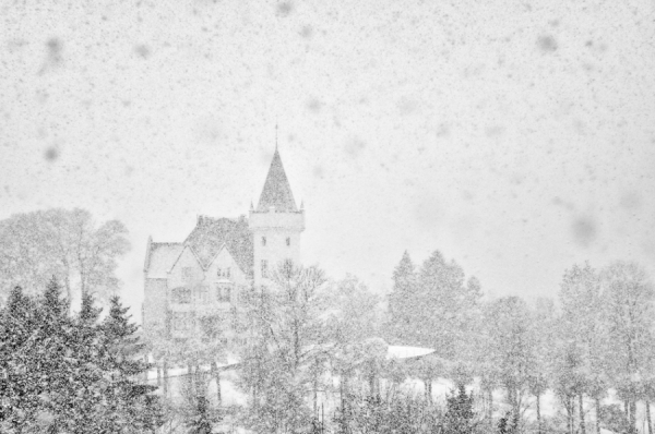 Photograph Papa Frezzo Fairytale Castle In The Snow on One Eyeland